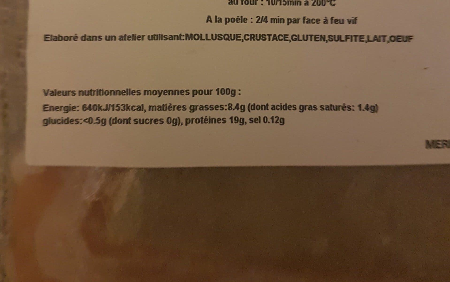 Open Food Facts Filet de truite packshot