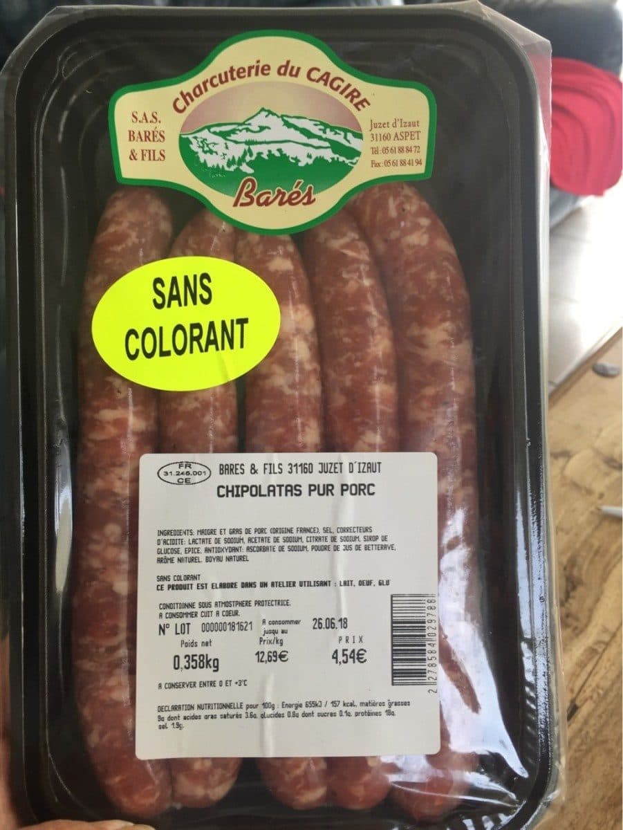 Open Food Facts Chiopolatas pur porc packshot