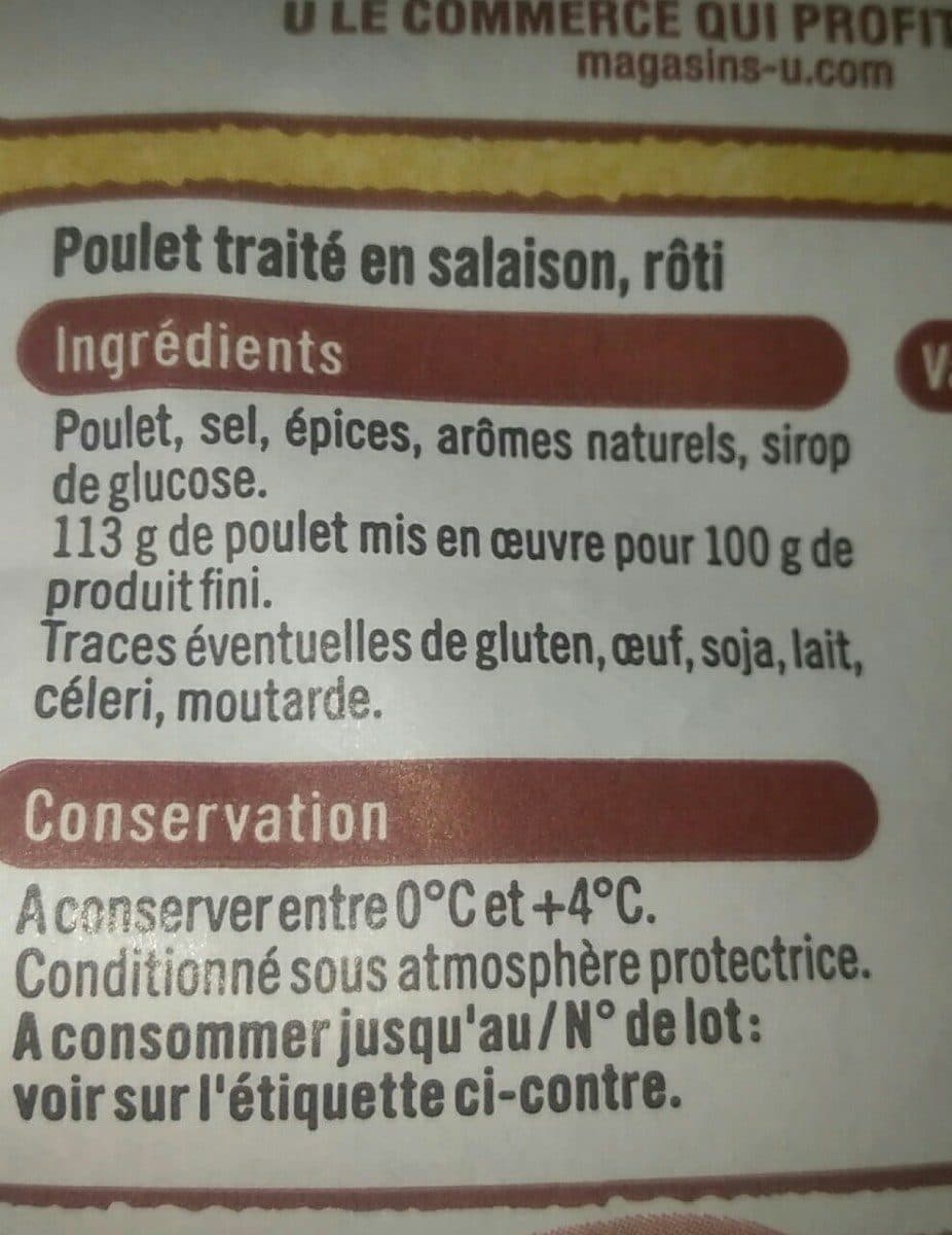 Open Food Facts Poulet roti packshot