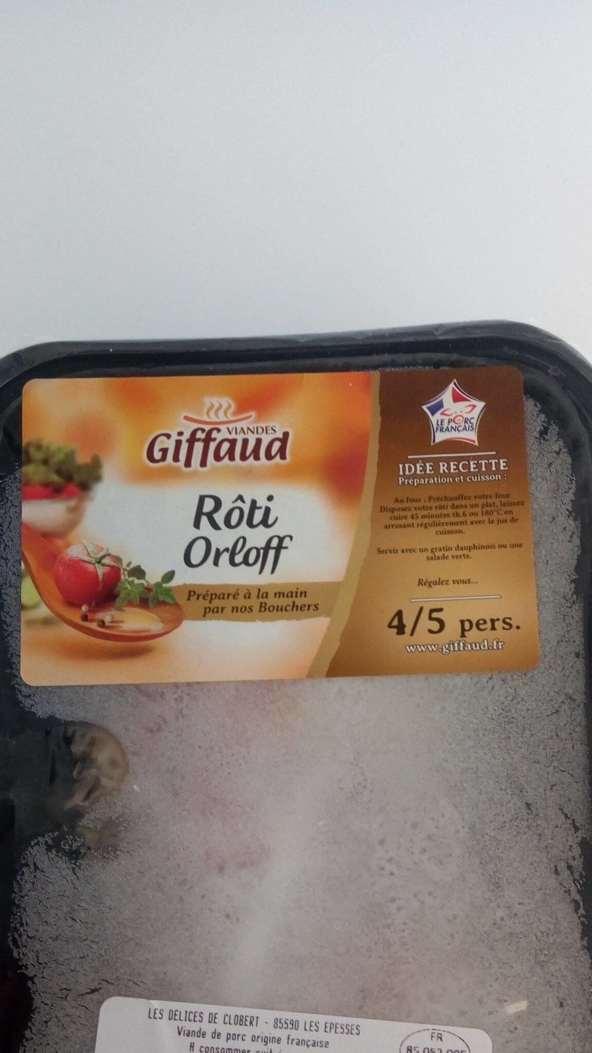 Open Food Facts Rôti orloff packshot