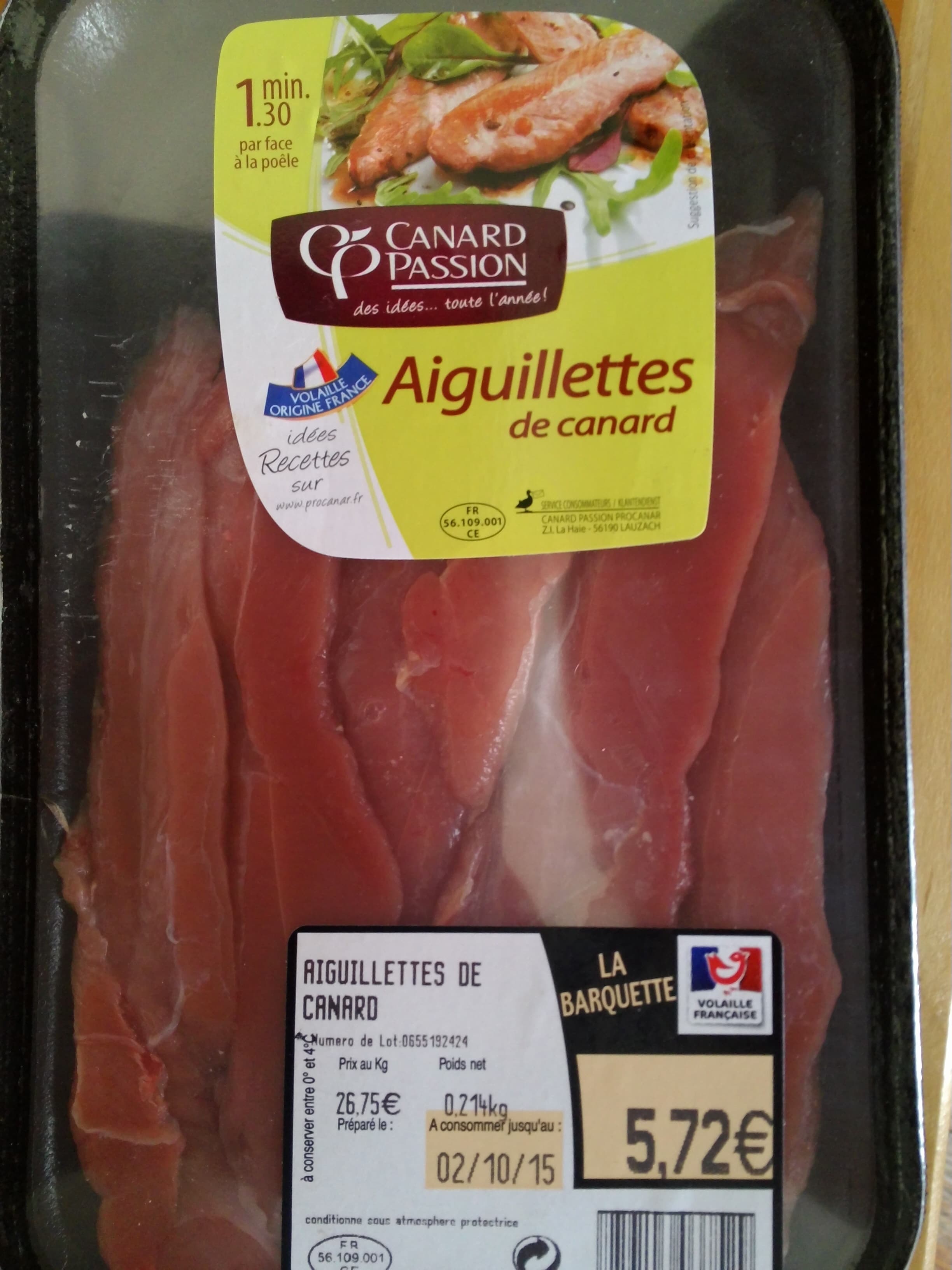 Canard Passion Aiguillettes de canard packshot