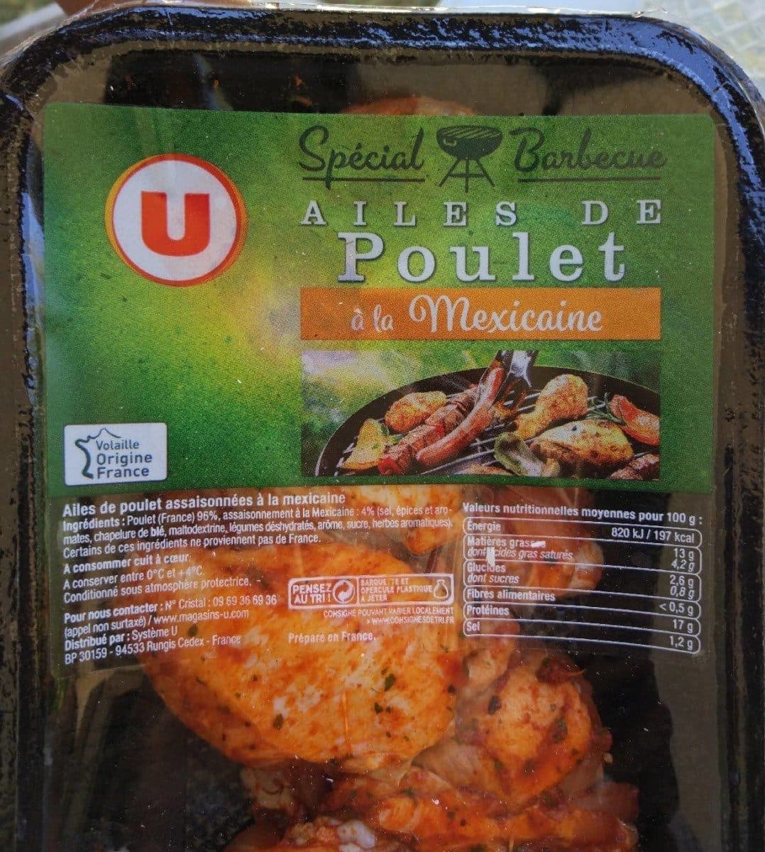 Open Food Facts Ailes de poulet à la mexicaine packshot