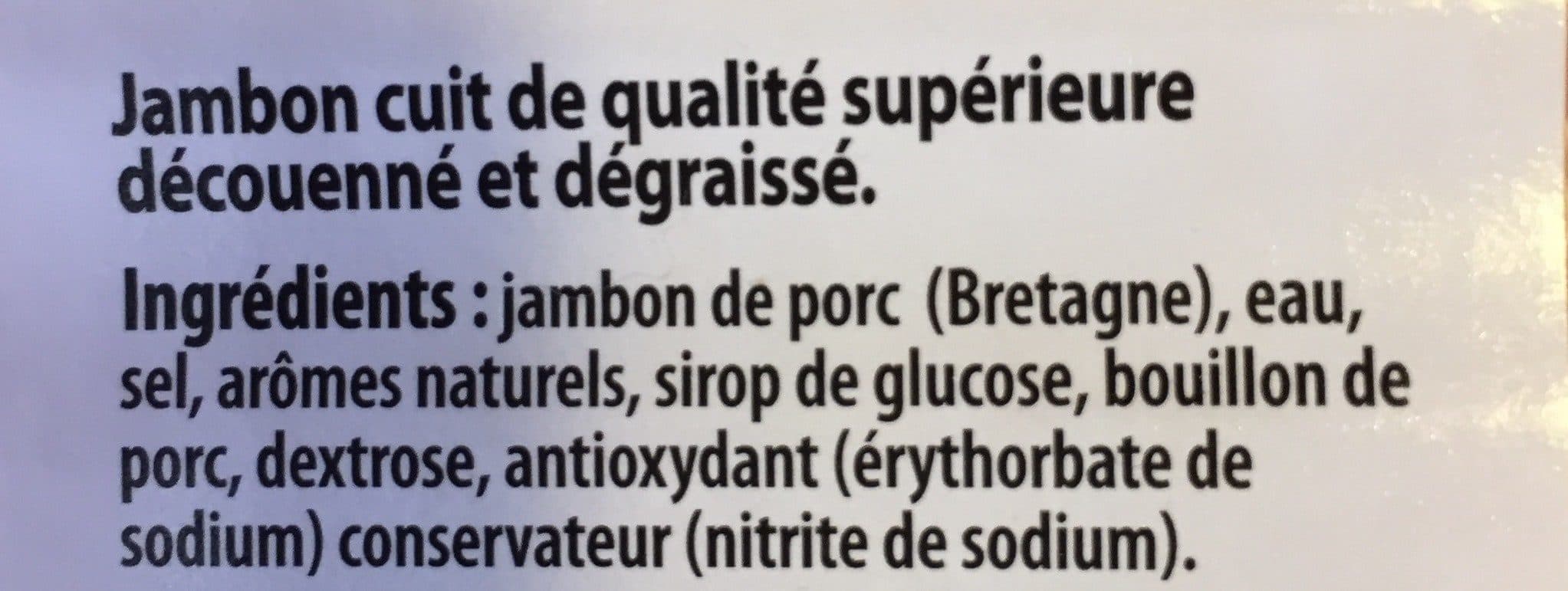 Open Food Facts Le bon jambon breton packshot
