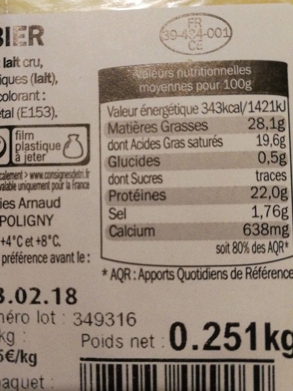 Jura Flore Morbier packshot