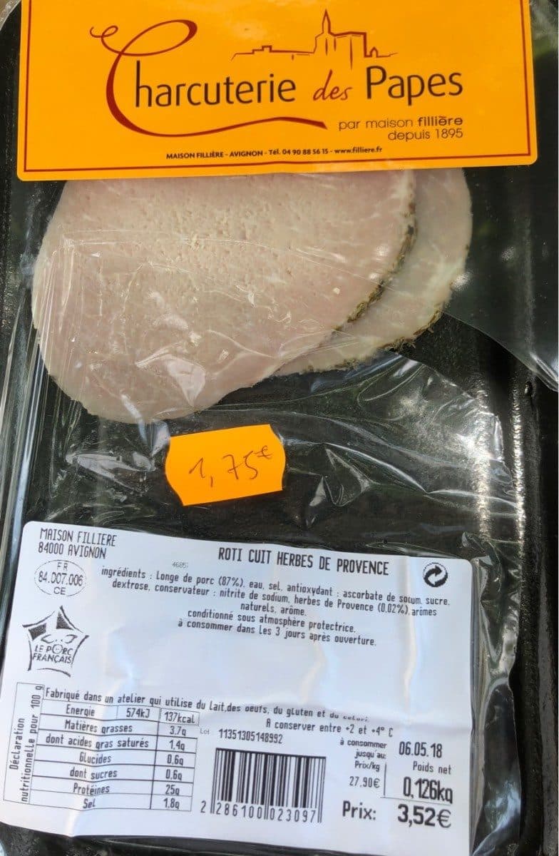 Open Food Facts ROTI PORC CUIT AUX HERBES packshot