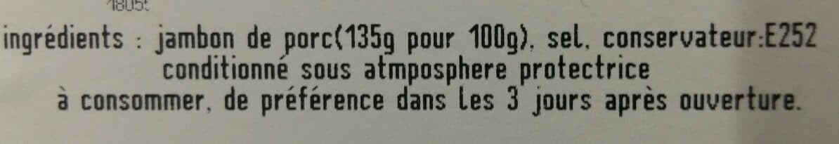 Open Food Facts Jambon des papes en chiffonnade packshot