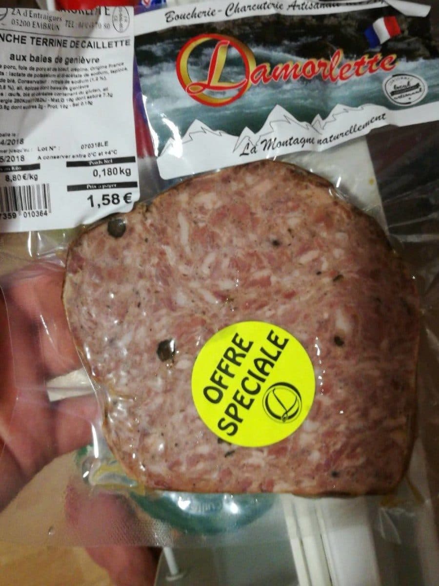 Open Food Facts Caillette packshot