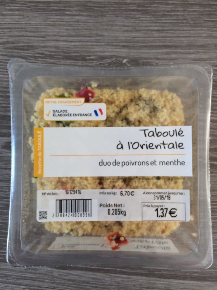 MIX BUFFET Taboulé à l'orientale packshot
