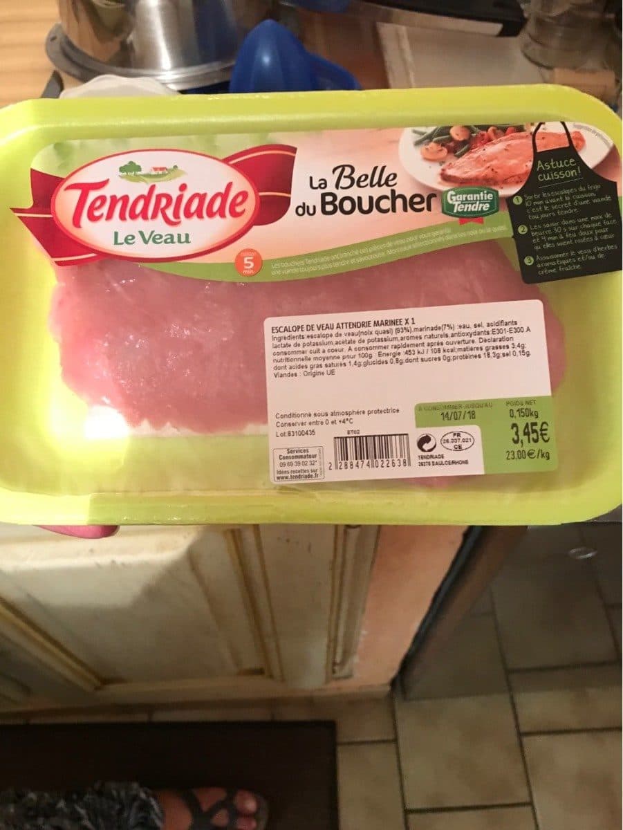 Tendriade Escalope de veau packshot
