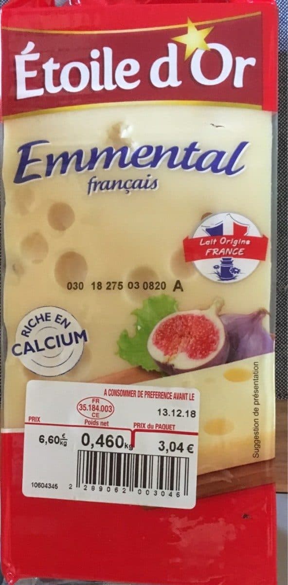 Open Food Facts Emmental packshot