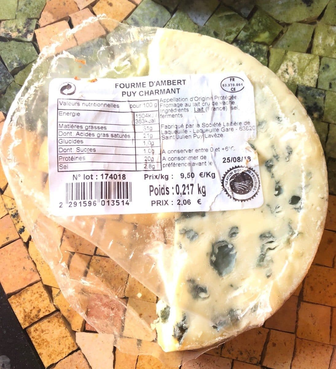 Open Food Facts Fourme D'ambert Puy Charmant packshot