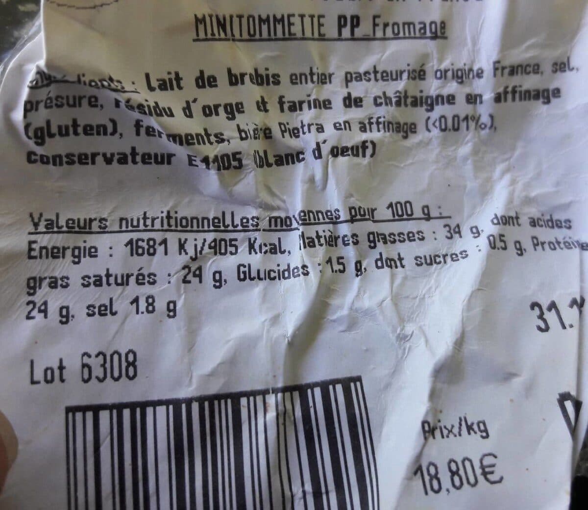 Open Food Facts Minitomette packshot
