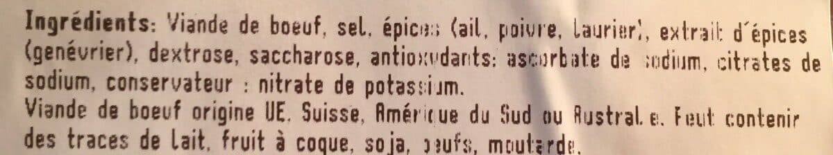 Open Food Facts Viande des grisons packshot