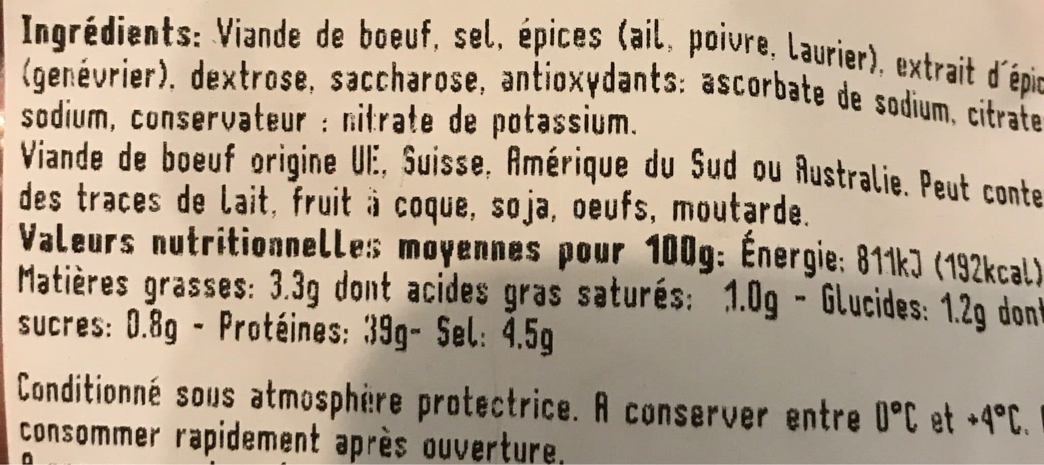 Graubanden Viande des grisons packshot
