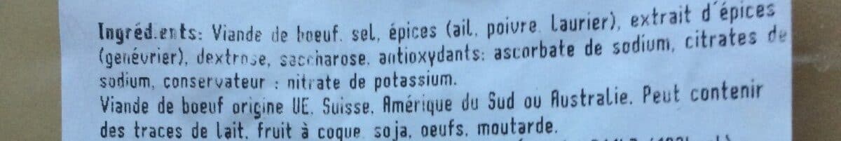 Open Food Facts Viande des grisons packshot