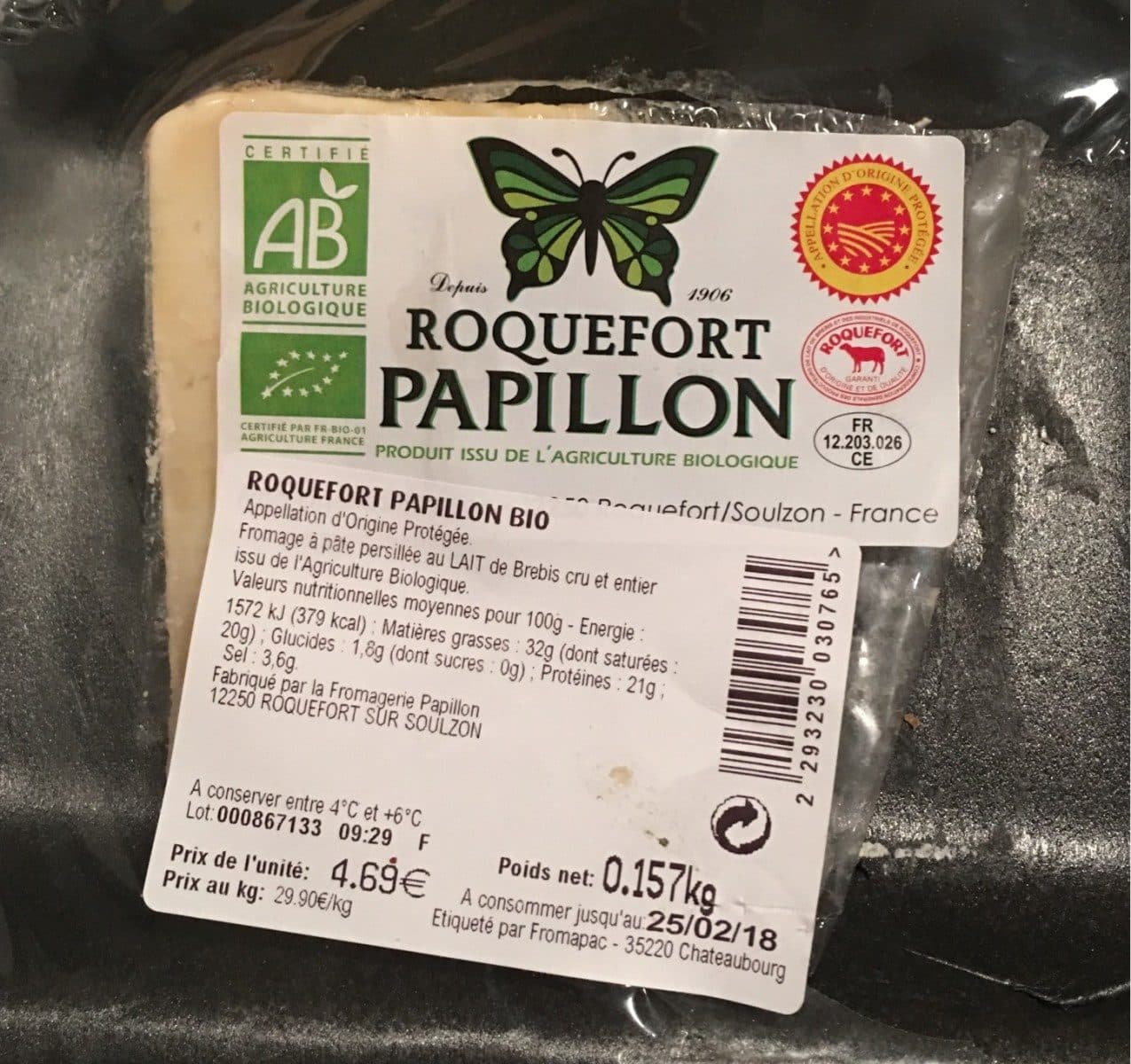 Open Food Facts Roquefort packshot