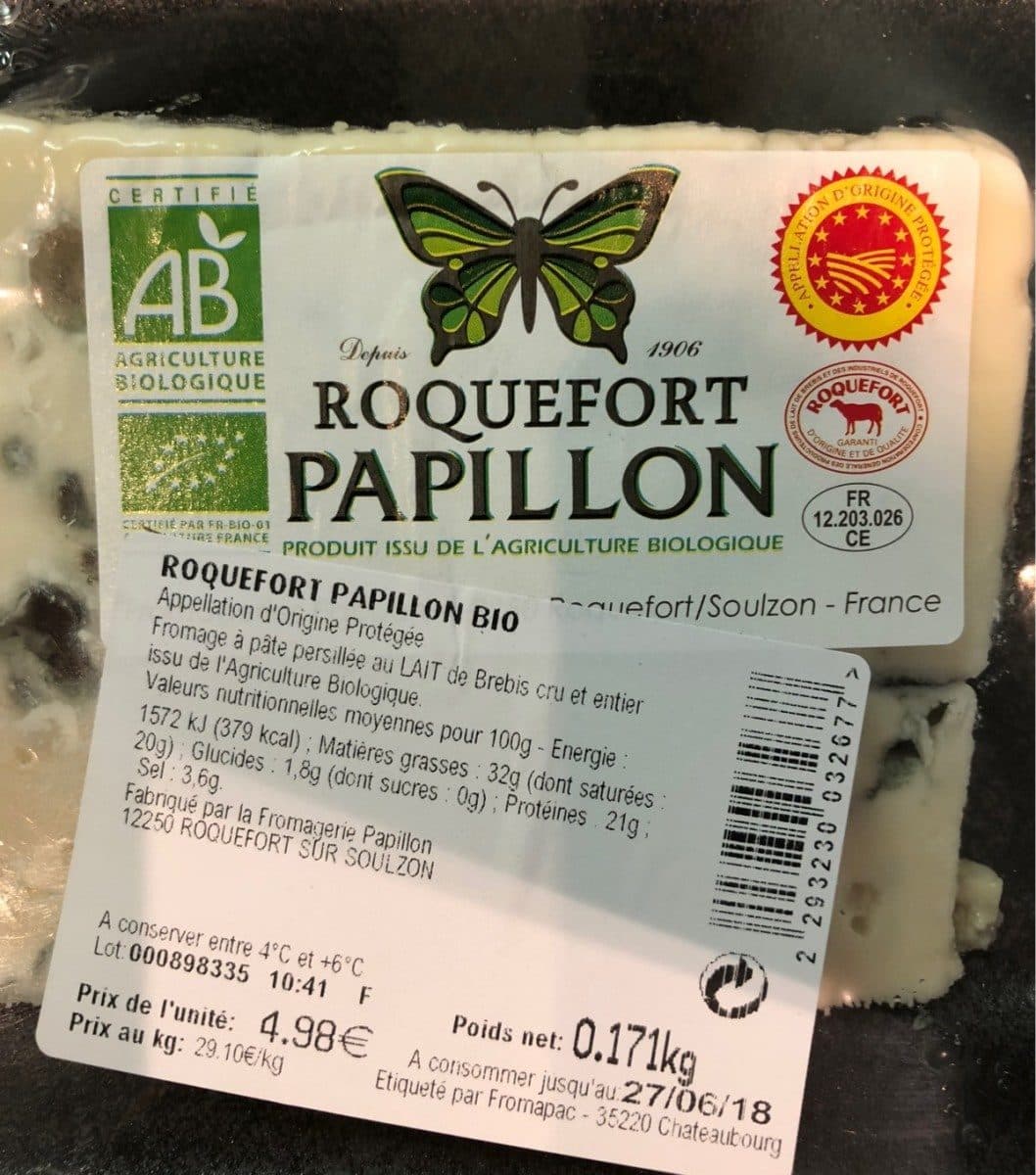 Open Food Facts Roquefort packshot