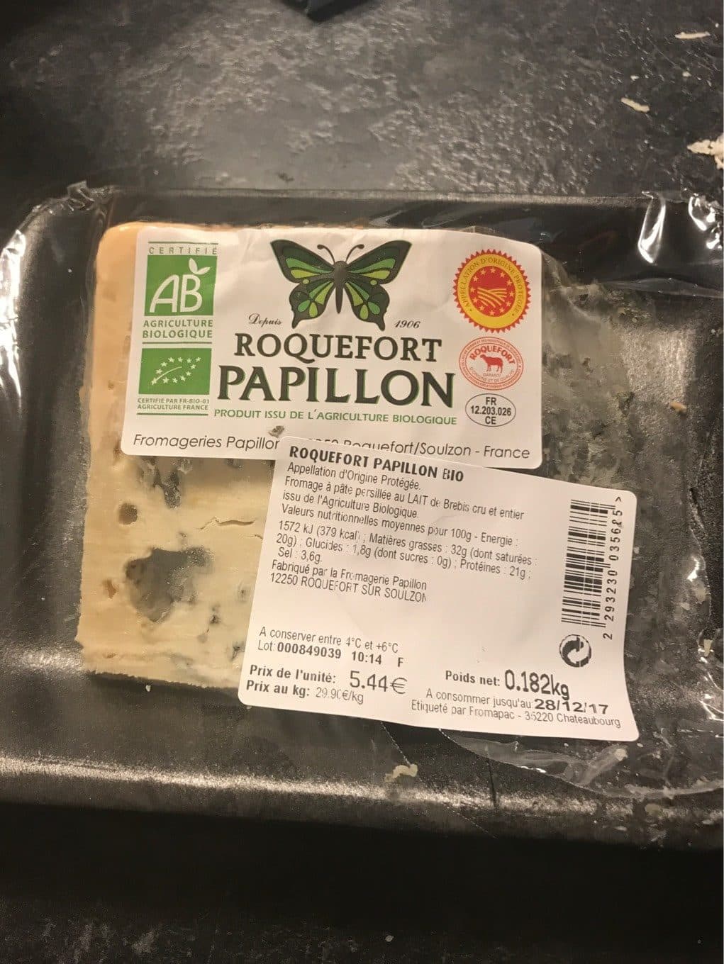 Papillon Roquefort packshot