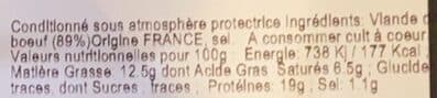 Les Éleveurs de La Charentonne Petit haché de boeuf packshot