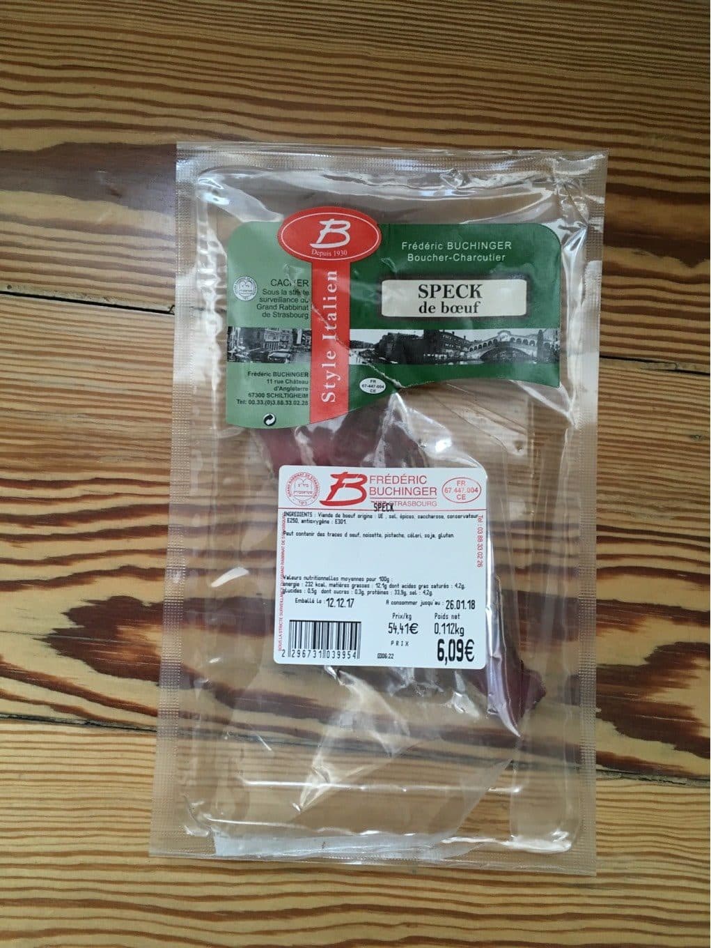 Buchinger Speck de boeuf packshot