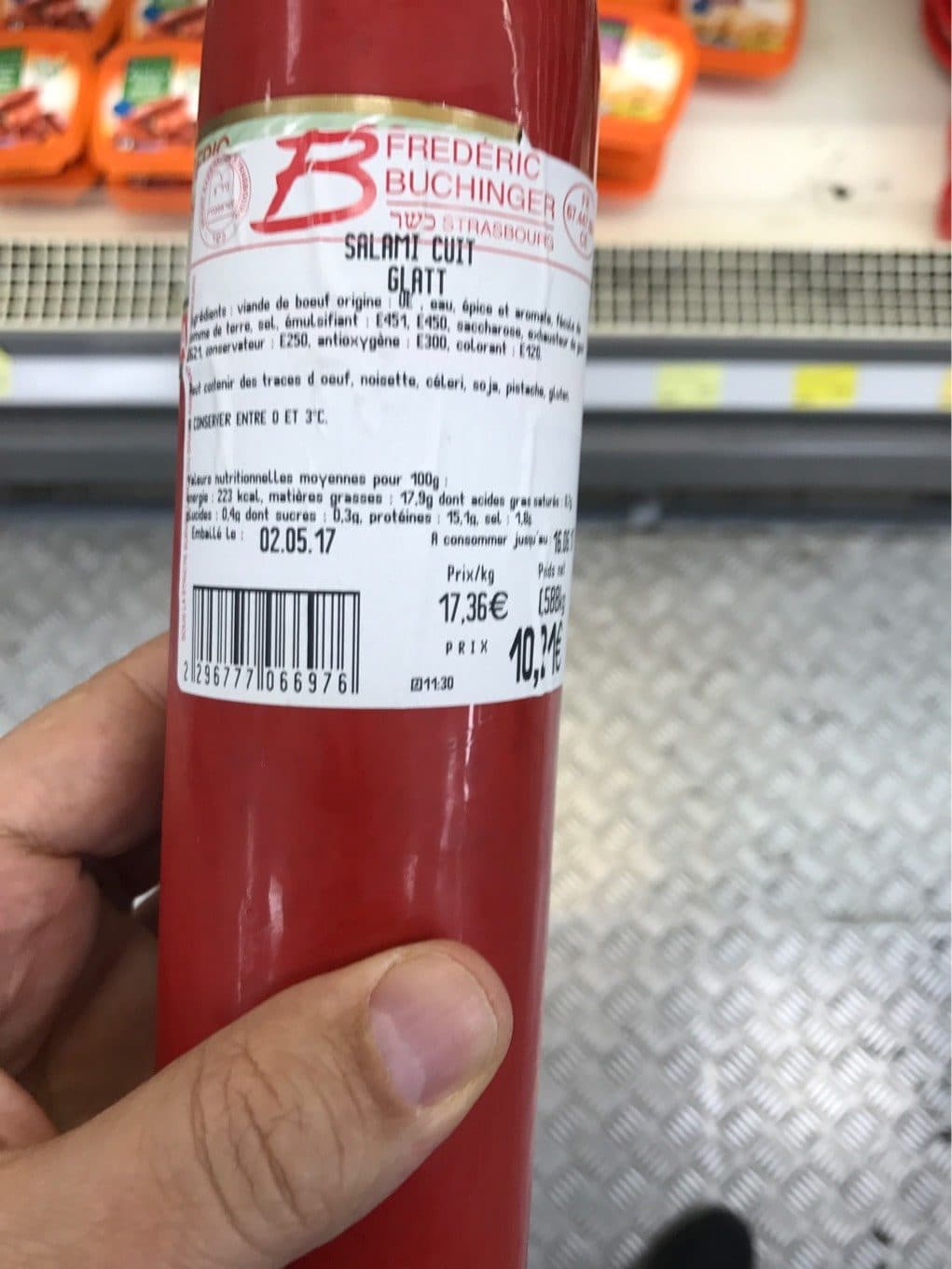 Frederic Buchinger Salami cuit packshot