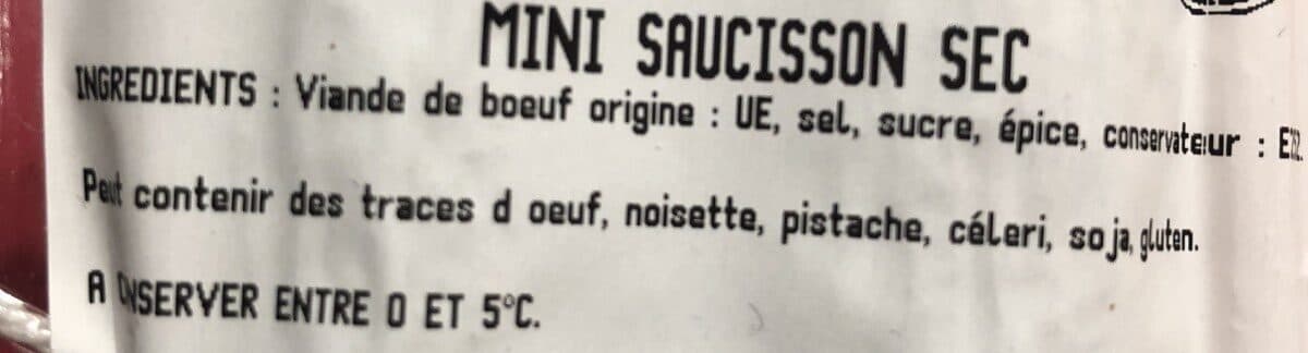 F Buchinger Et Cie Mini saucisson sec Cacher packshot