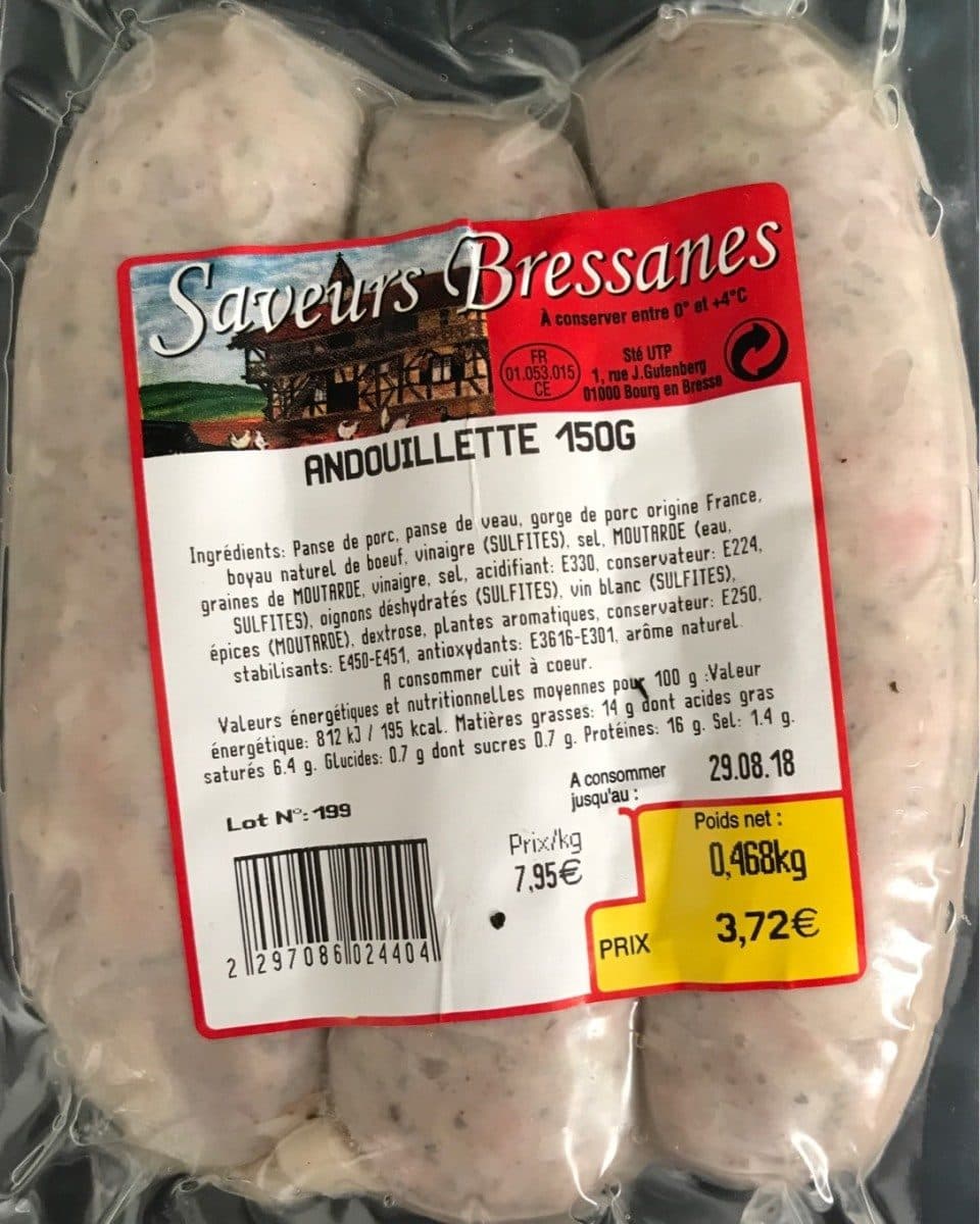 Open Food Facts Andouillettes packshot
