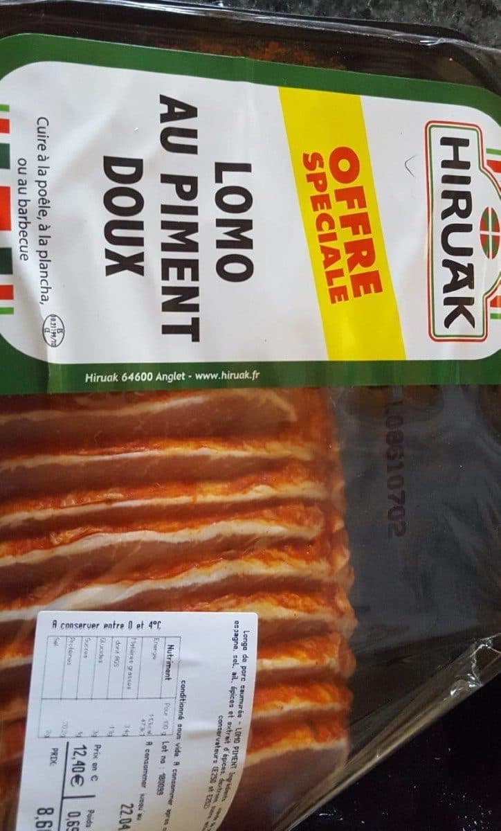 Open Food Facts Lomo au piment doux packshot