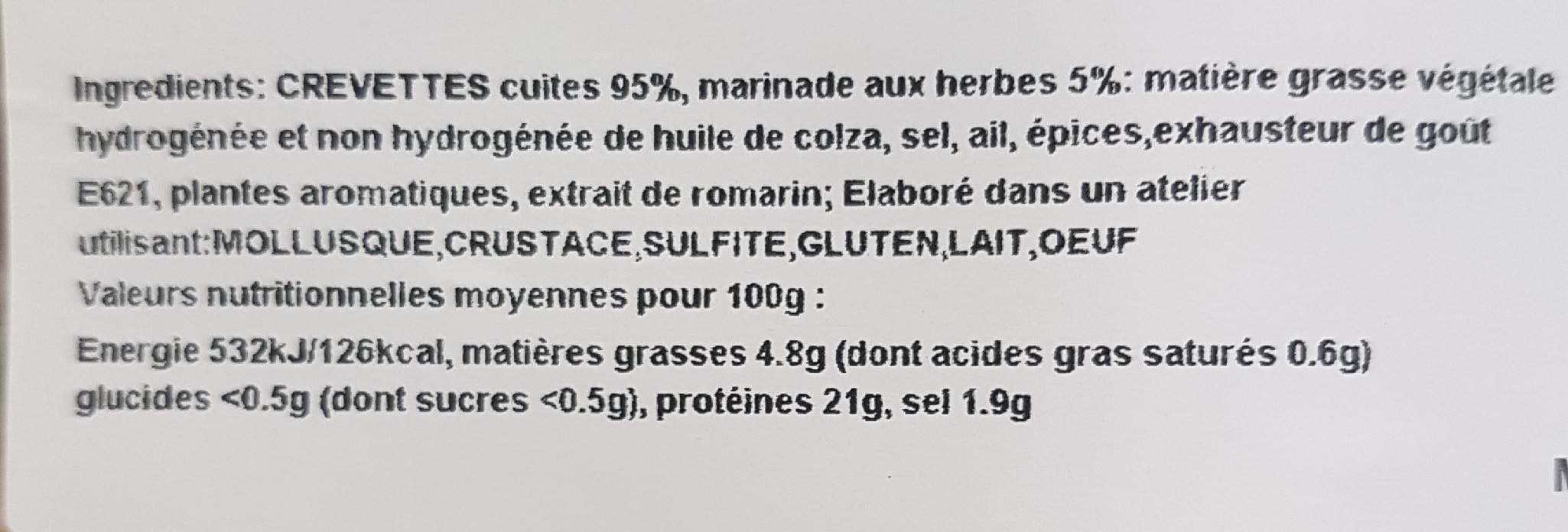 Open Food Facts Queues de crevettes cuites packshot