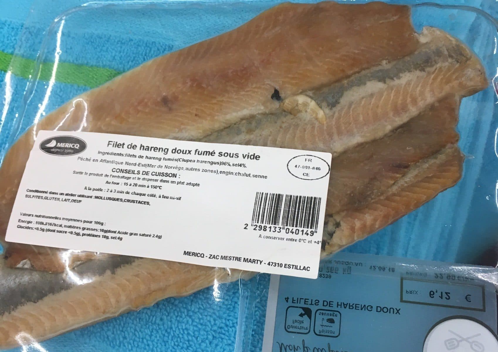 Open Food Facts Filet de jareng douc fume sous vide packshot