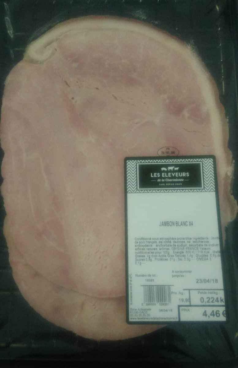 Open Food Facts Jambon blanc x4 packshot