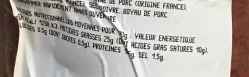 Open Food Facts Boudin packshot