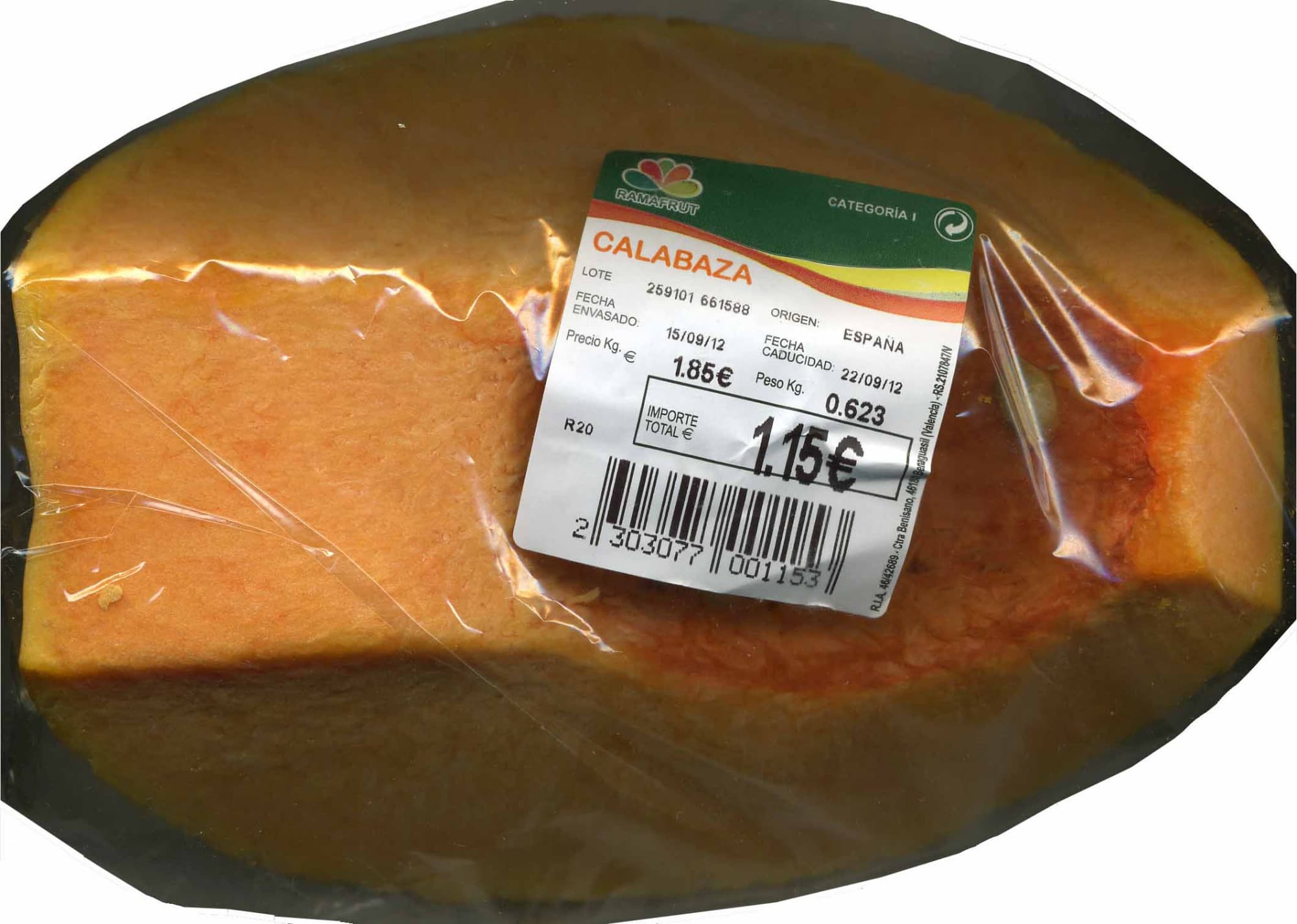 Ramafrut Calabaza packshot