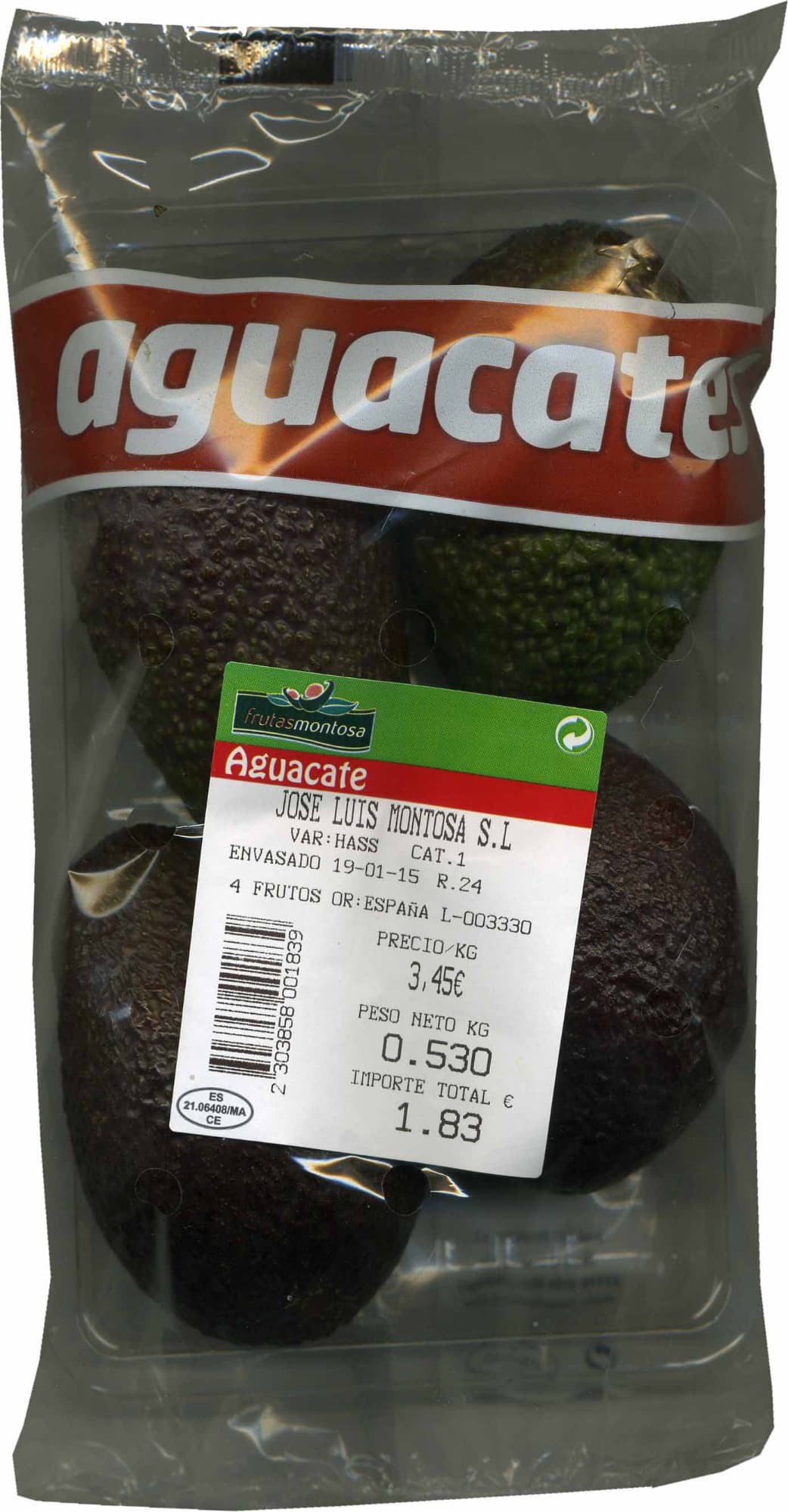 Montosa Aguacates packshot