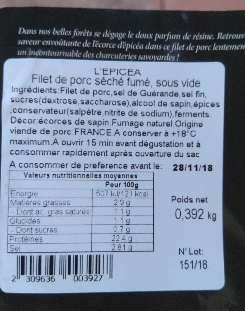 Open Food Facts L'épicéa packshot