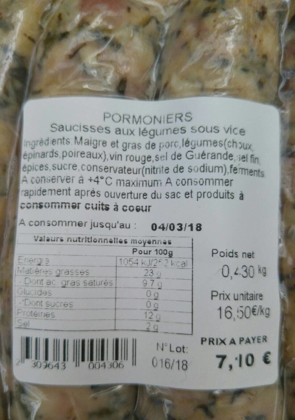 Diots de Savoie Pormoniers packshot