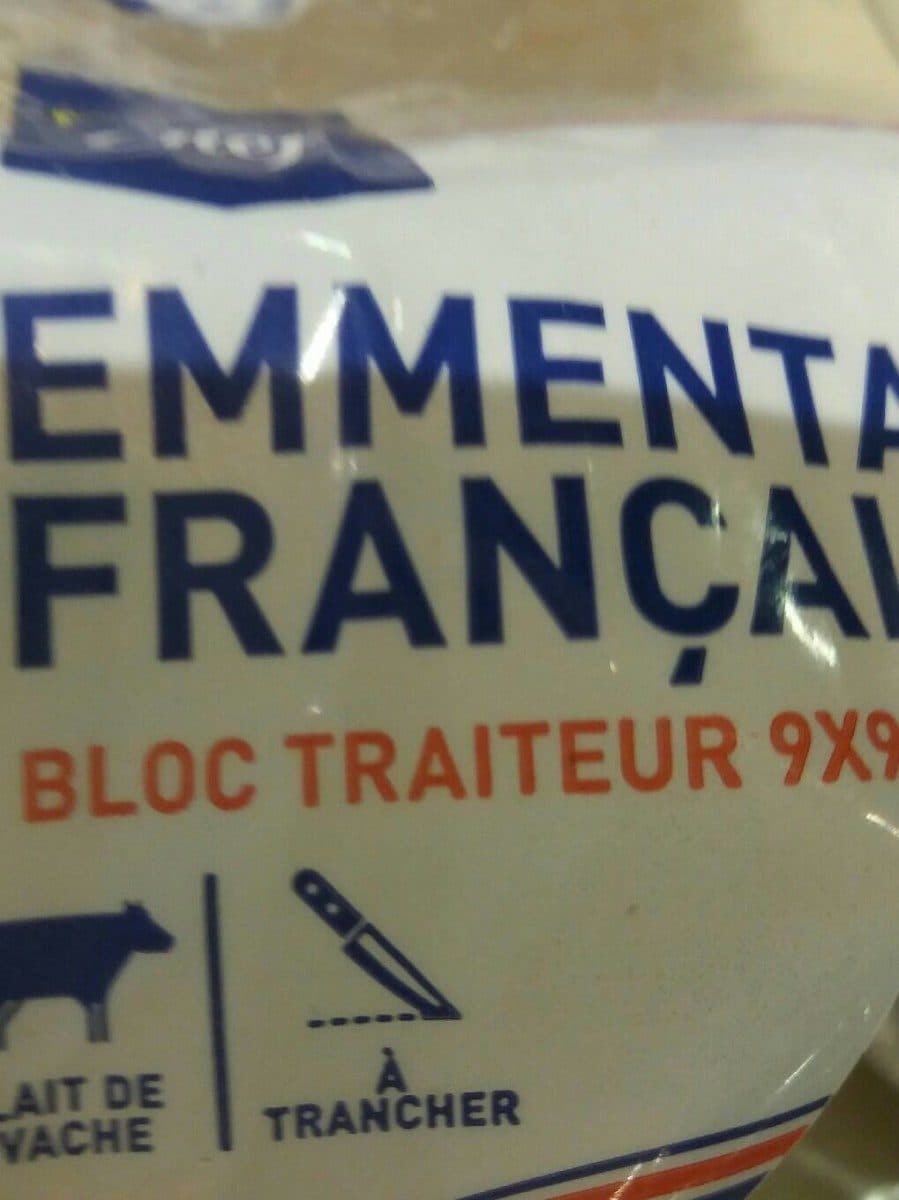 Open Food Facts Emmental français bloc traiteur 9×9 packshot