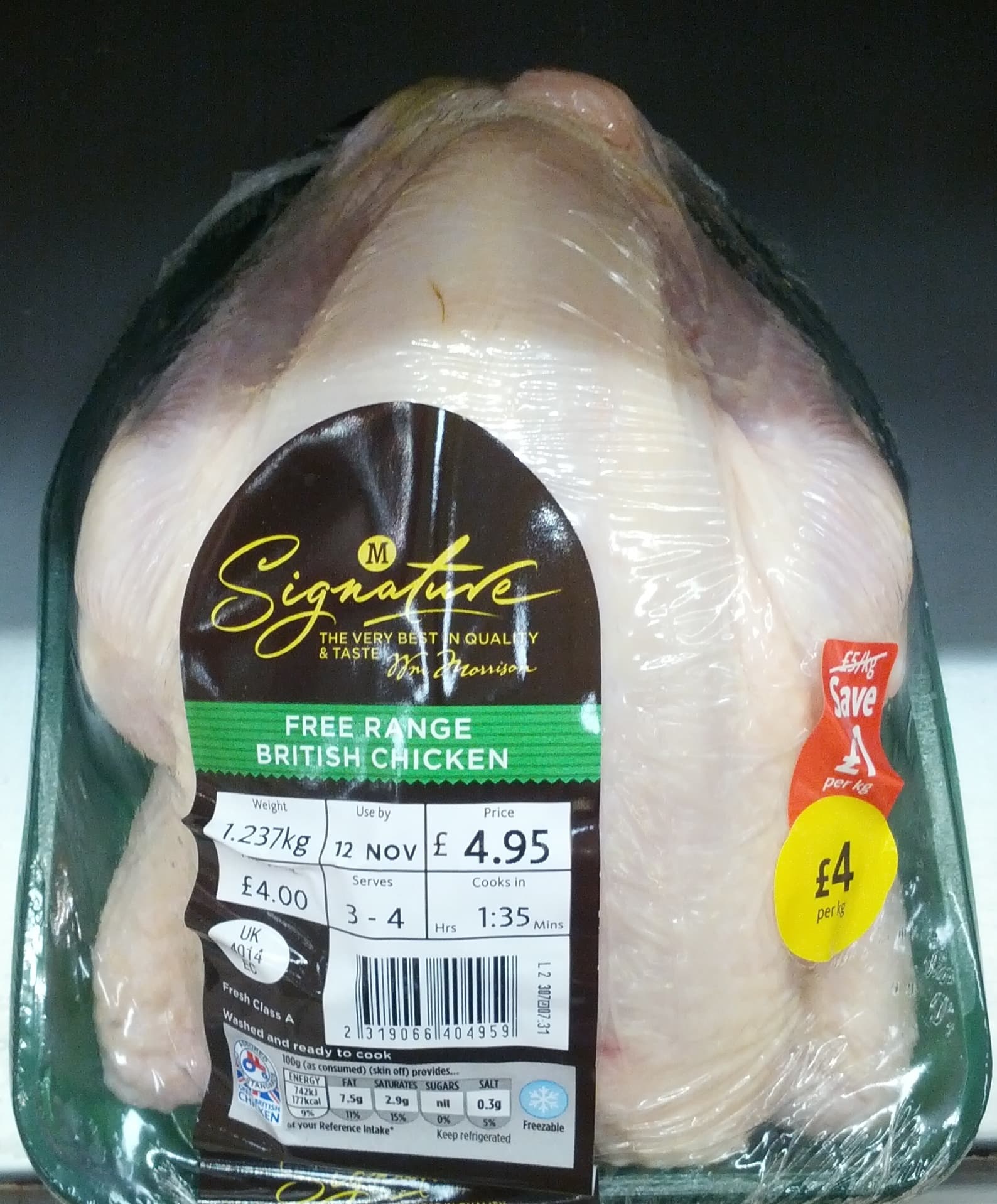 Morrisons Free Range British Chicken packshot