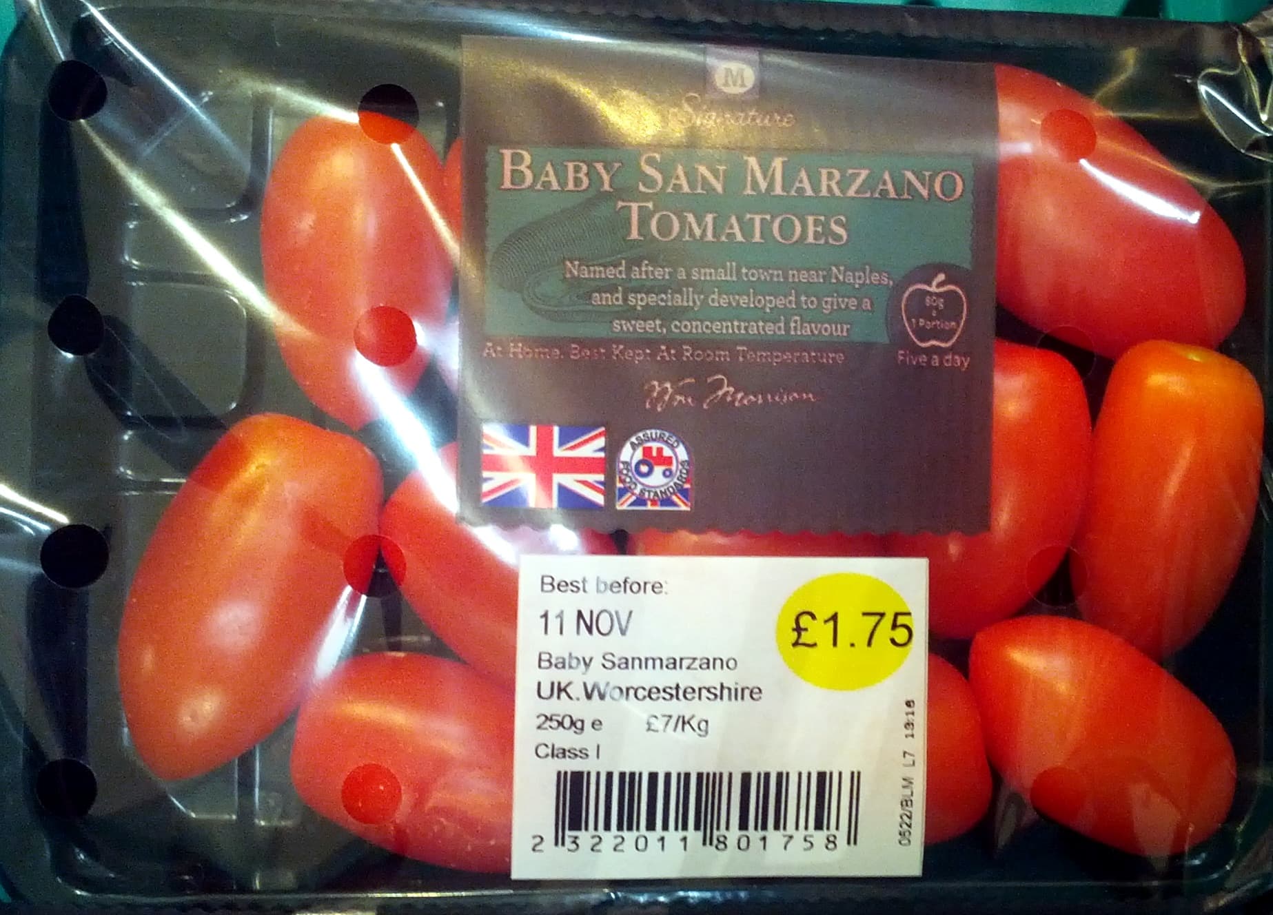 Morrisons Baby San Marzano Tomatoes packshot