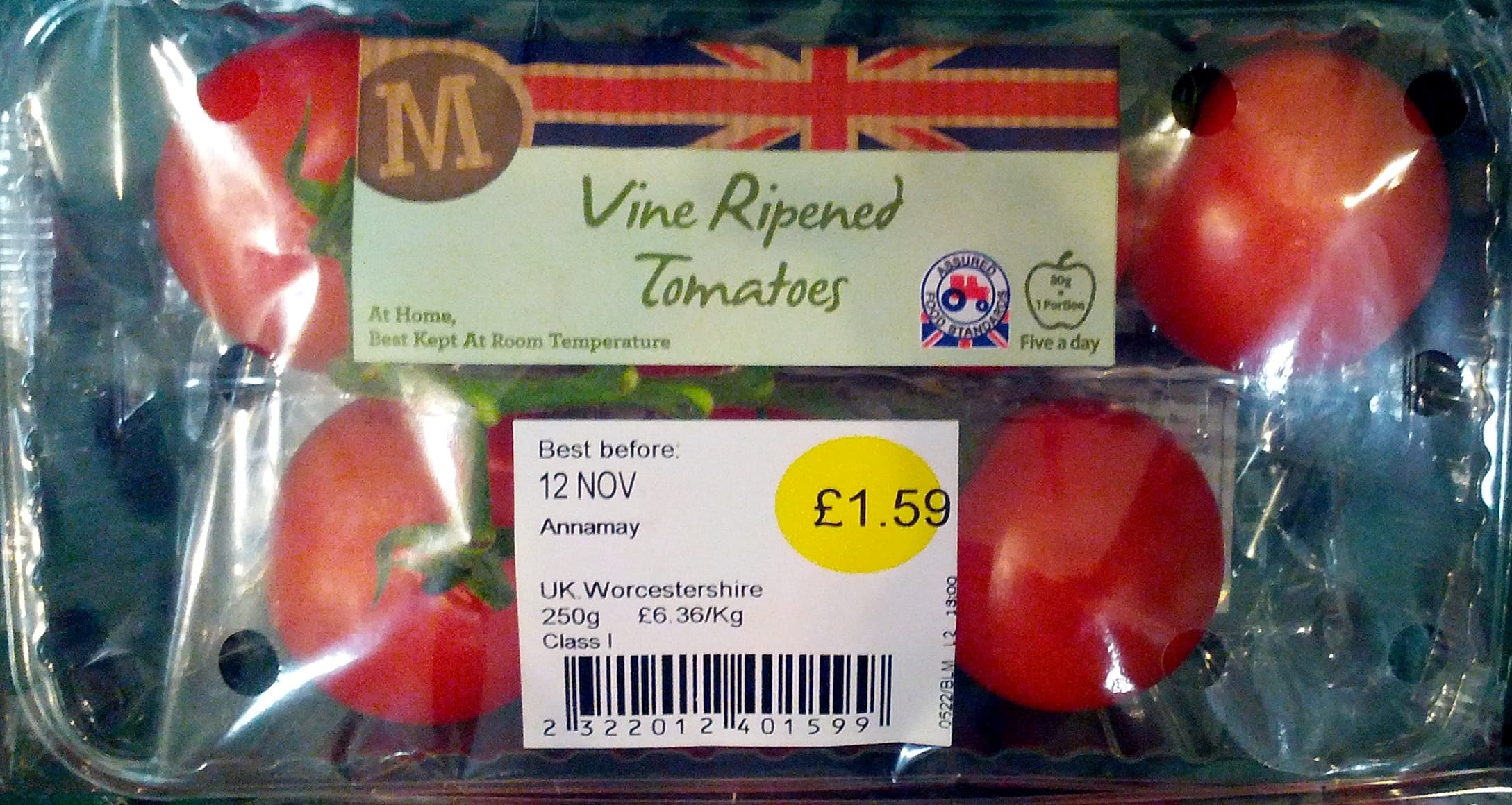 Morrisons Vine Ripened Tomatoes packshot