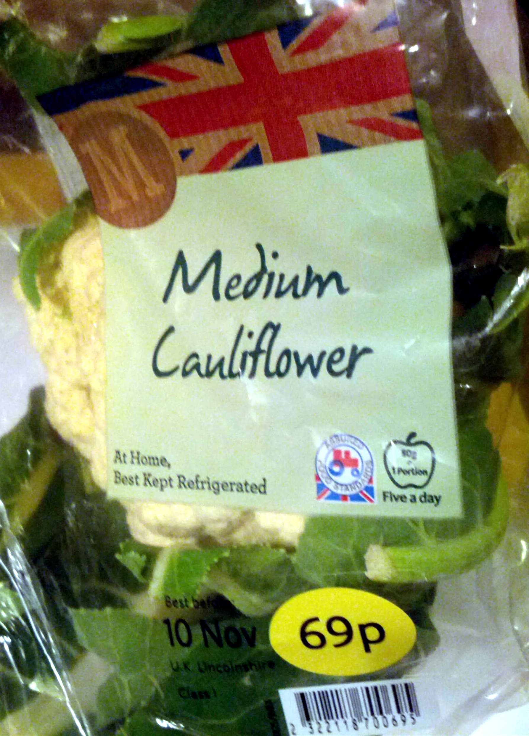 Morrisons Medium Cauliflower packshot