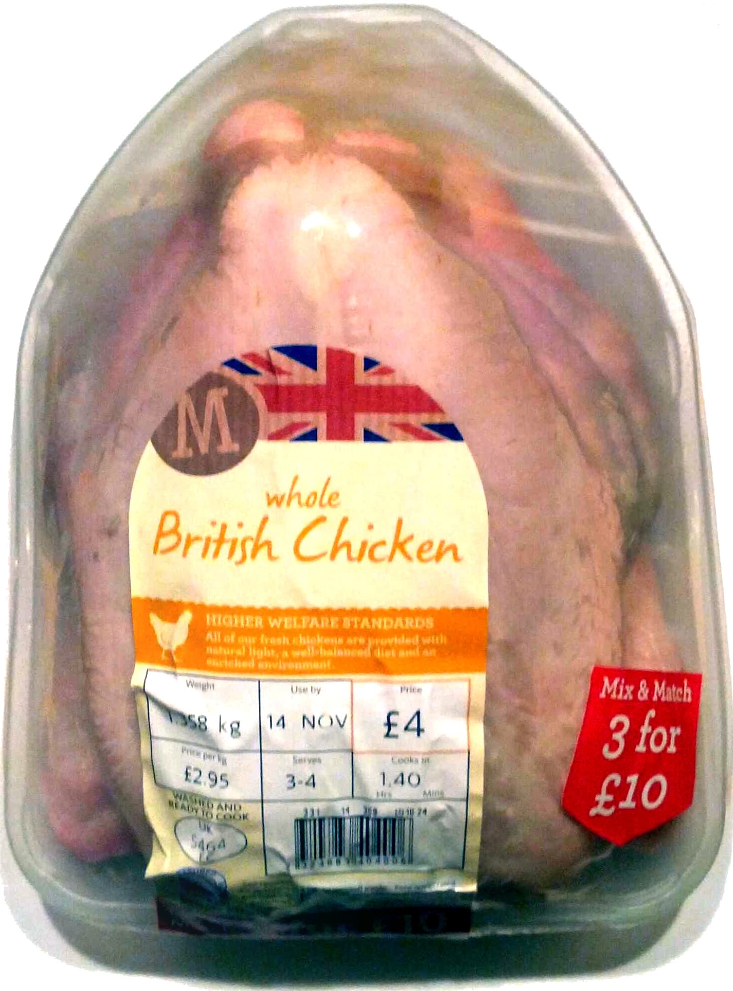 Morrisons Whole British Chicken packshot