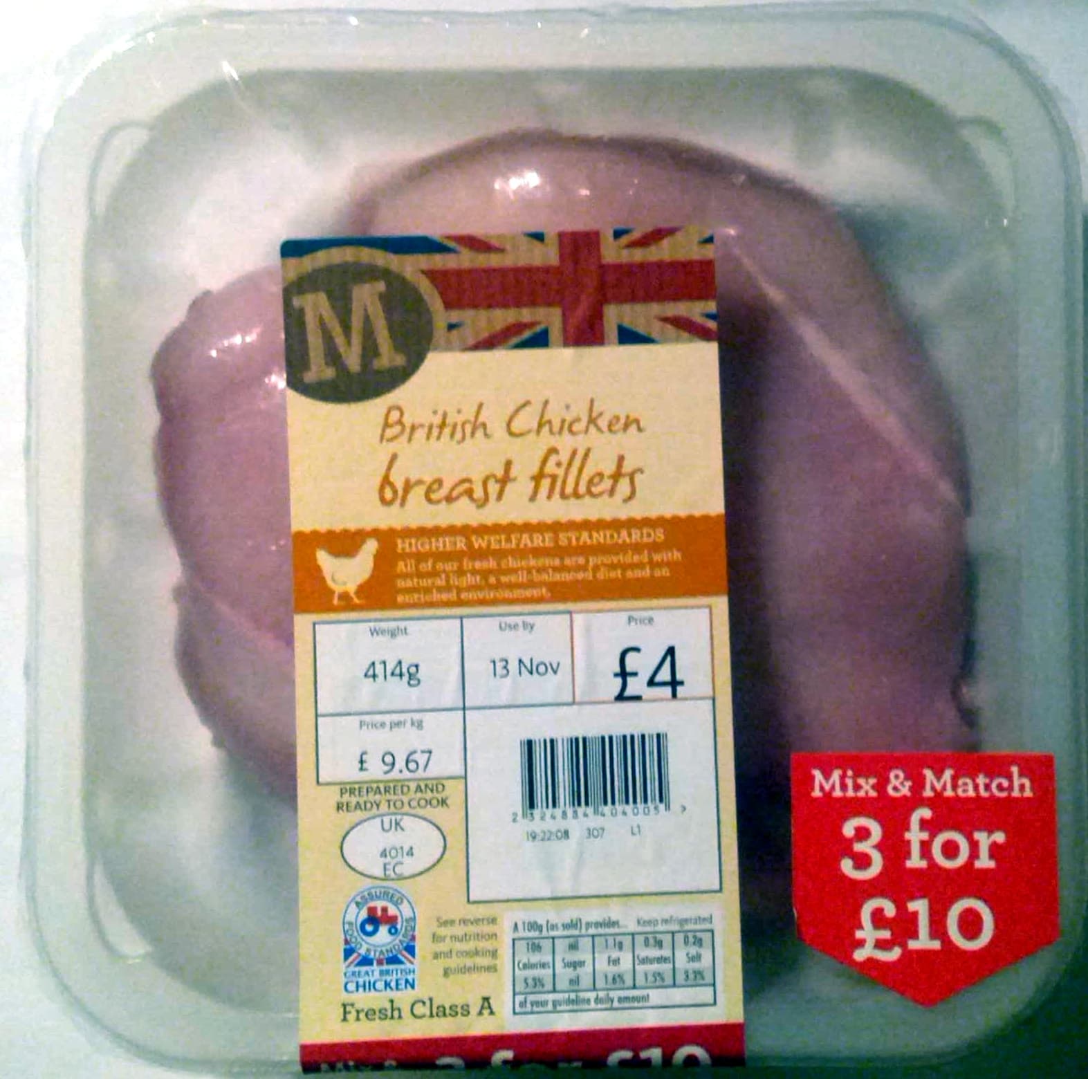 Morrisons British Chicken Breast Fillets packshot
