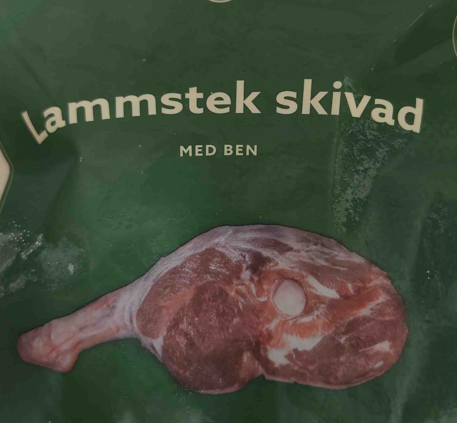 Hacksta halal Lammstek skivad packshot