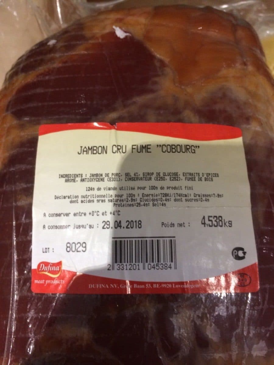 Open Food Facts Jambon cru fume cobourg packshot