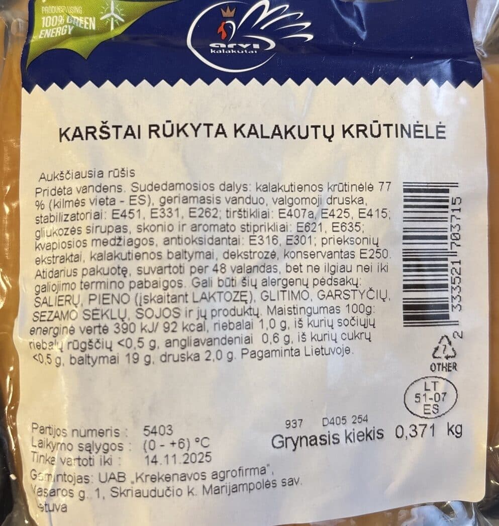 Arvi Karštai rūkyta kalakutų krūtinėlė packshot