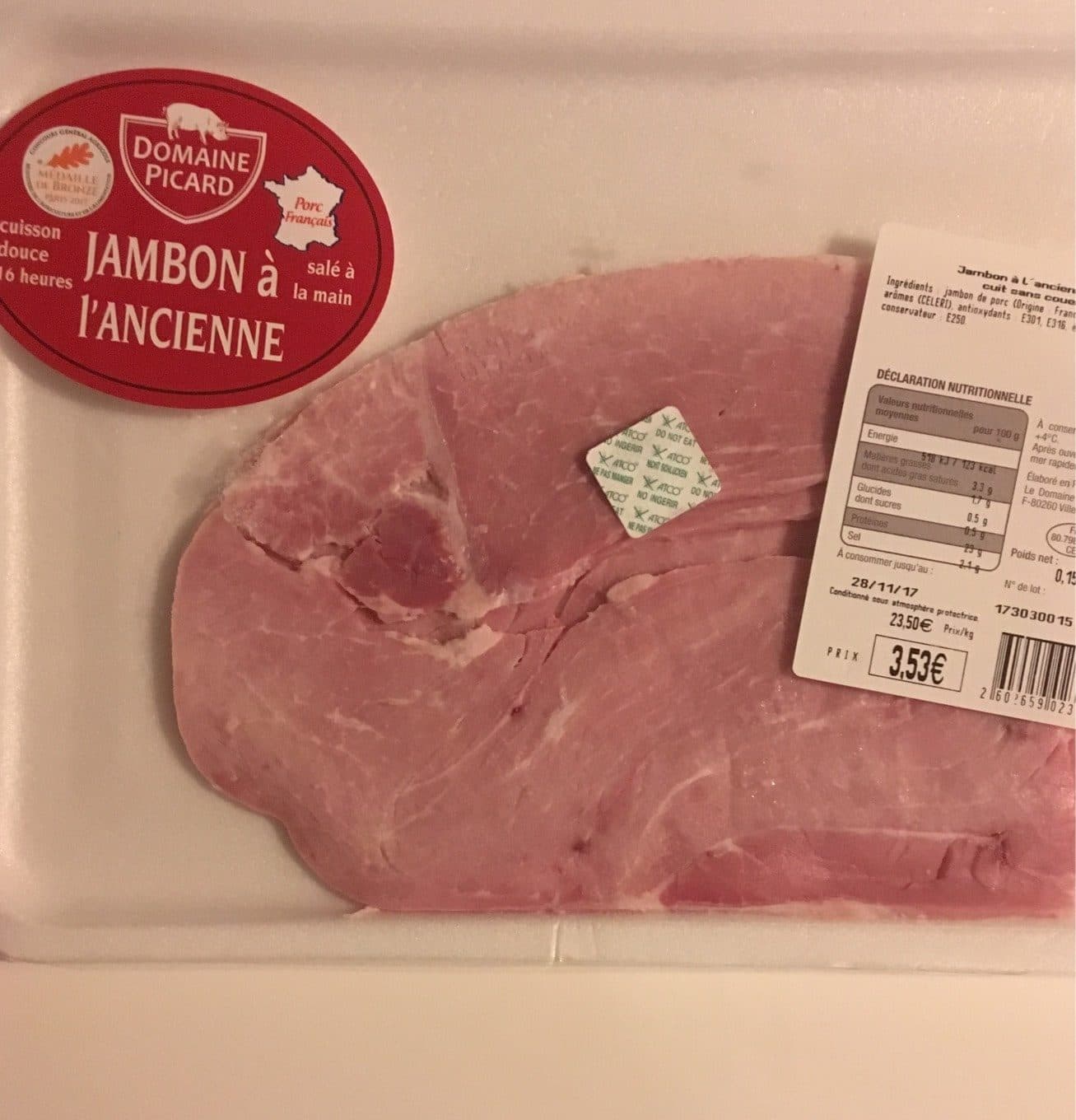 Domaine Picard Jambon à l'ancienne packshot