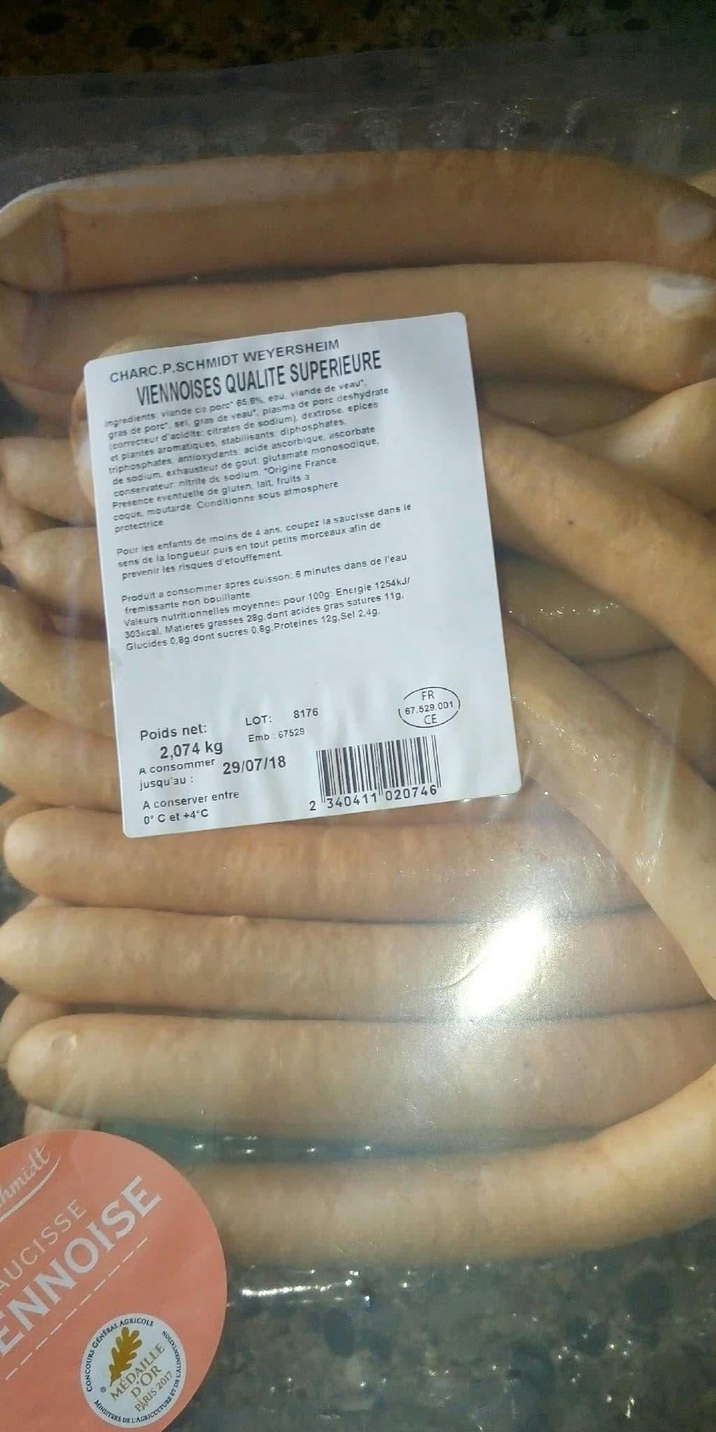 Open Food Facts Viennoise packshot