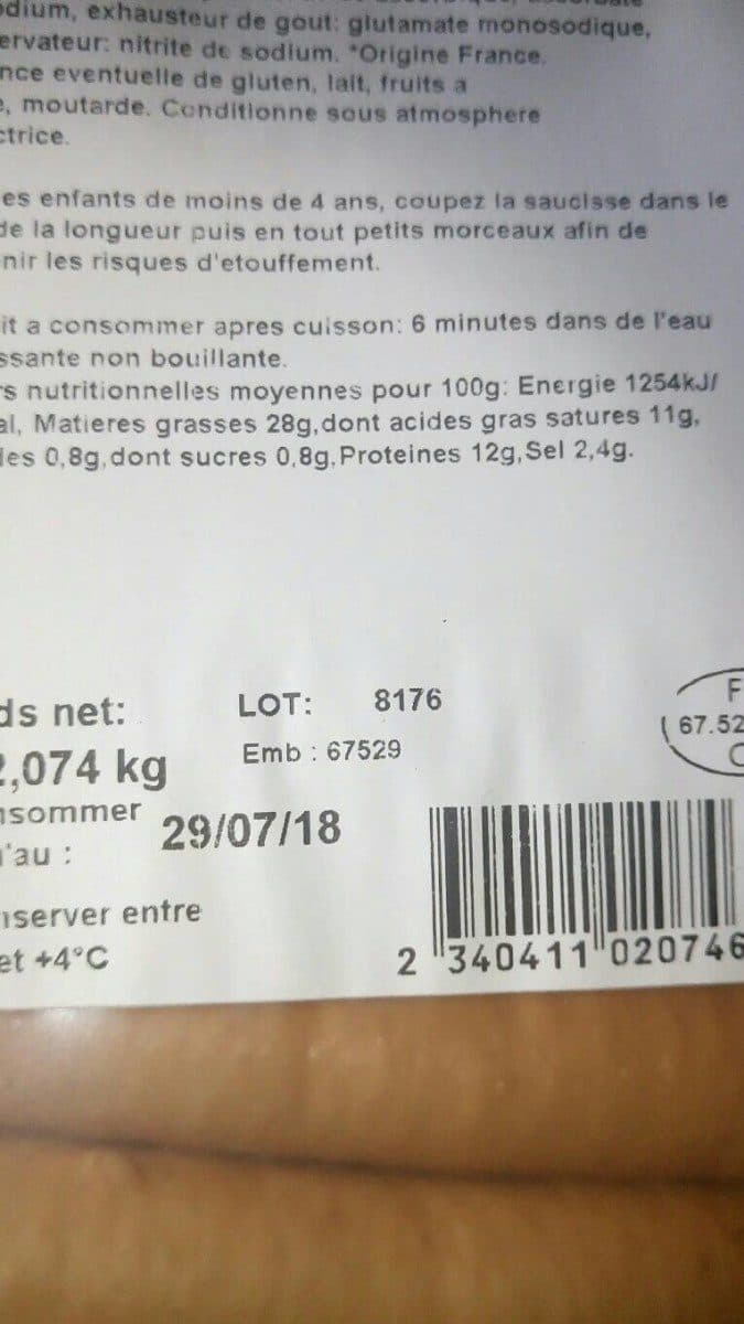 Open Food Facts Viennoise packshot