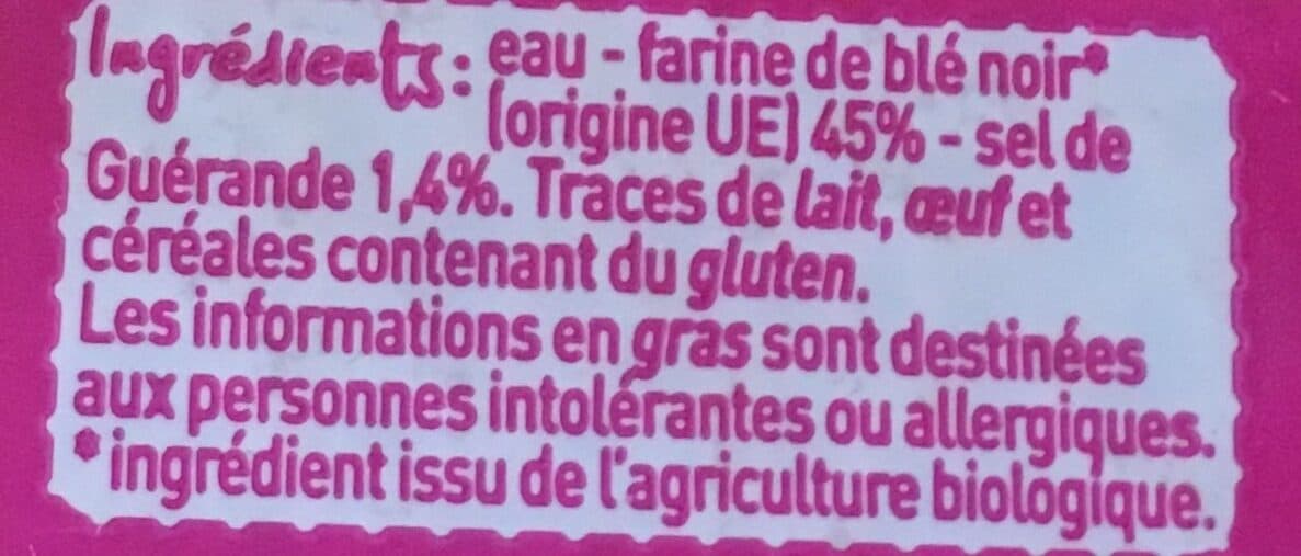 Open Food Facts 4 galettes de ble noir packshot